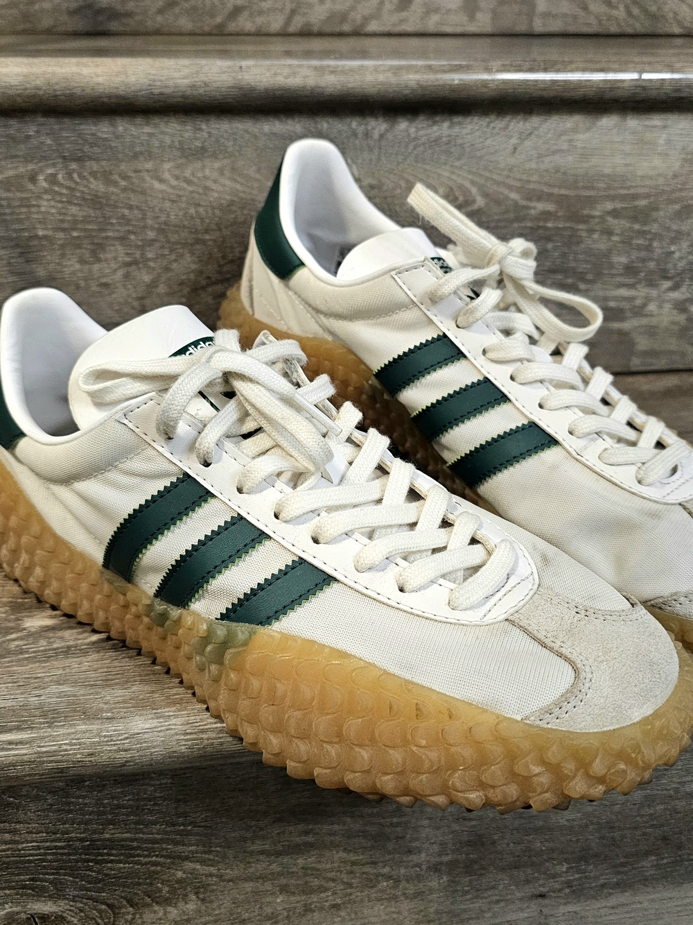 Adidas Kamanda Country White Green Gum Sneakers Men’s 10 G26797